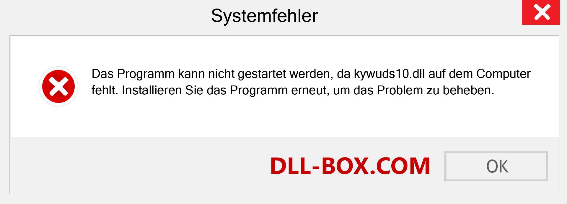 kywuds10.dll-Datei fehlt?. Download für Windows 7, 8, 10 - Fix kywuds10 dll Missing Error unter Windows, Fotos, Bildern